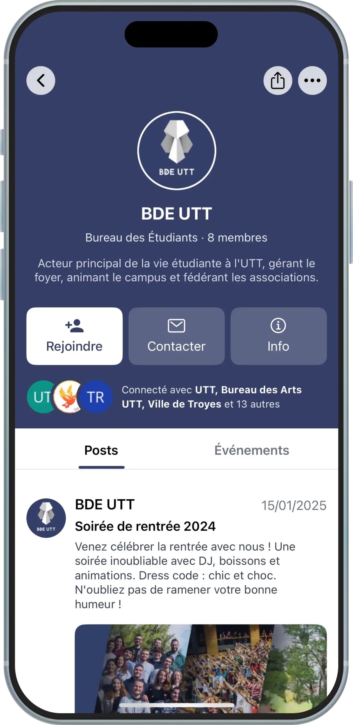 Community app screenshot